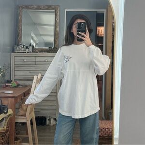 Spirit Jerseys White Long Sleeve Graphic Tee